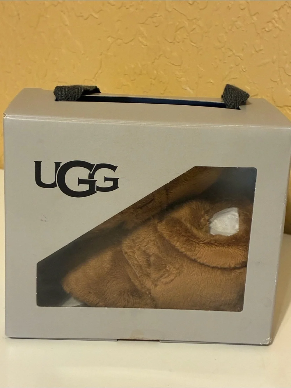 UGG Bixbee Chestnut Faux Fur 11034971 Booties Infant Size 02/03(6-12months)
